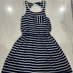 Tommy Hilfiger Navy and White Striped Dress